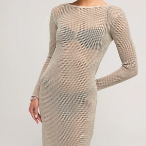 St. Agni Long Sleeve Mesh Dress